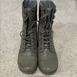 Guess Combat Boots with Crystals size 6 1/2